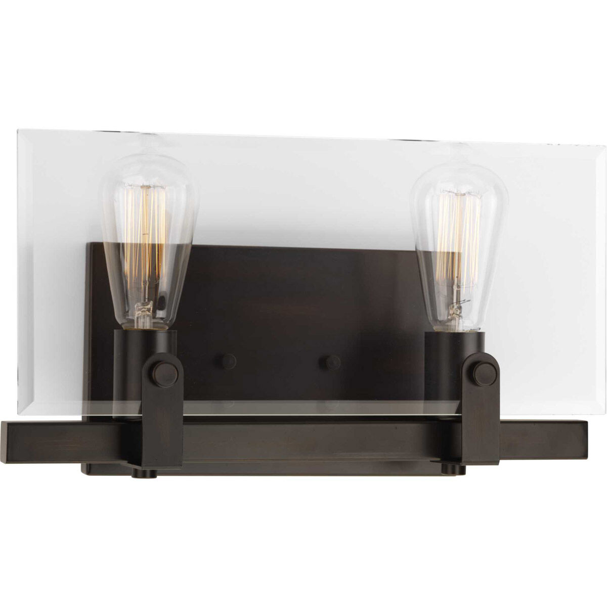 Glayse 2 Light 15 inch Antique Bronze Bath Vanity Wall Light, Design Series