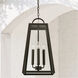 Leighton 4 Light 12 inch Oiled Bronze Outdoor Hanging Lantern