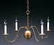 Signature 4 Light 26 inch Verdi Gris Chandelier Ceiling Light