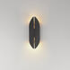 Tectonic LED 14 inch Black and Antique Brass Outdoor Wall Mount