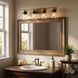 Brickell 4 Light 30 inch Warm Brass Bathroom Vanity Light Wall Light