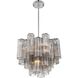 Addis 4 Light 17.75 inch Polished Chrome Mini Chandelier Ceiling Light in Smoke