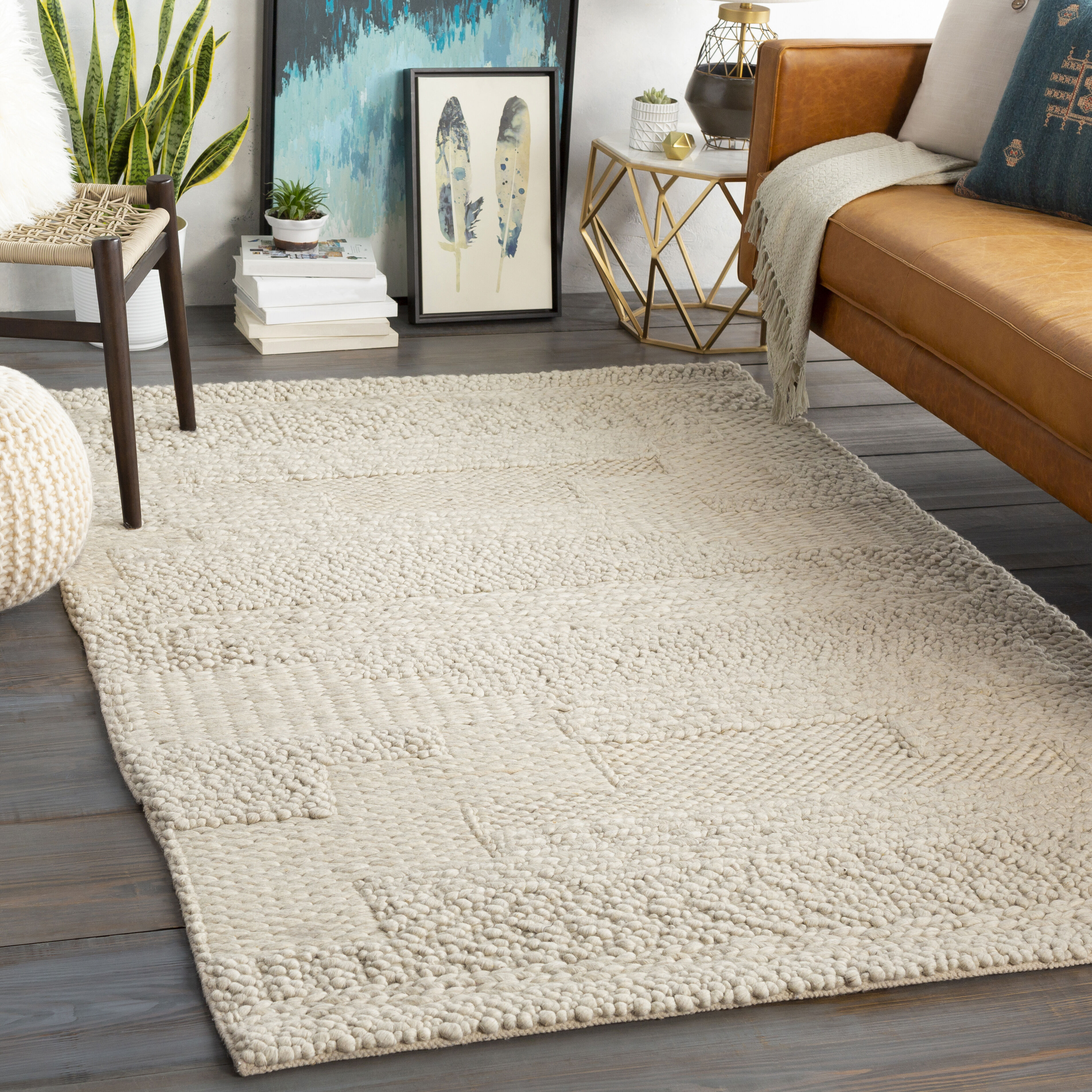 Aravalli 36 X 24 inch Ivory Rug in 2 x 3, Rectangle