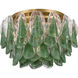 Verla Crest 6 Light 24.25 inch Legacy Brass Flush Mount Ceiling Light