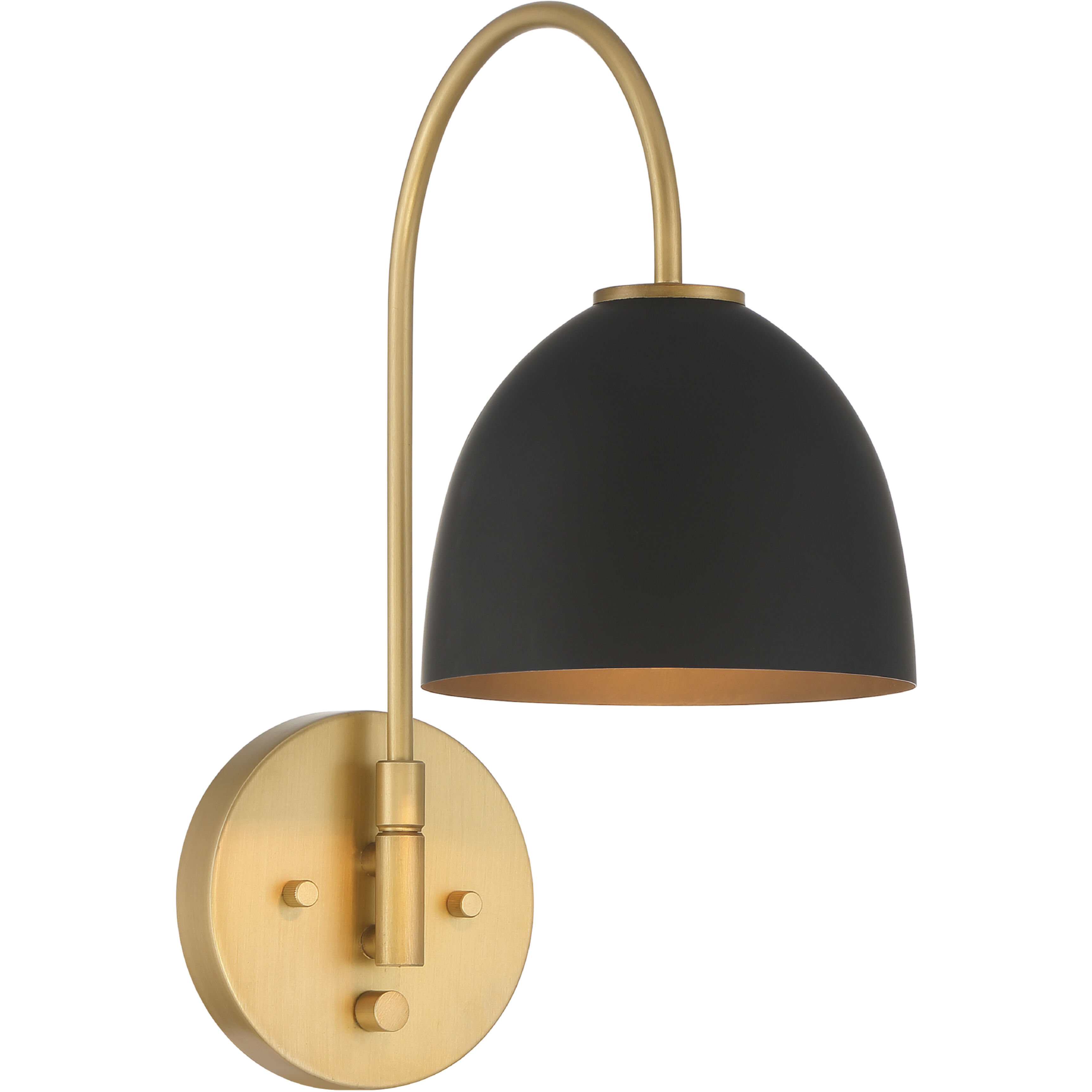Erling 1 Light 6.75 inch Luxe Gold Pin Up Sconce Wall Light, Large
