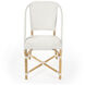 Tenor & Rattan Side Chair in White