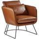 Stanley Camel Brown Distressed PU Leather Chair