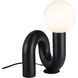 Alora Mood Sadie 6.63 inch 40 watt Gloss Black Table Lamp Portable Light