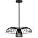 Champerico 1 Light 17.99 inch Black Semi-Flush Mount Ceiling Light
