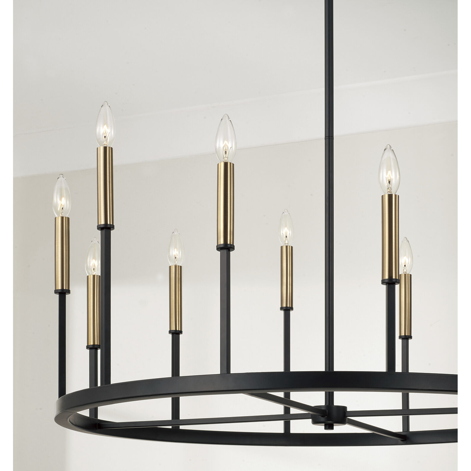 Davis 12 Light 36 inch Espresso and Brass Chandelier Ceiling Light