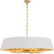 Karnes 12 Light 36 inch Aged Brass Pendant Ceiling Light