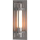 Torch 1 Light 20.8 inch Coastal Burnished Steel Outdoor Sconce, Large