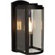 Lakewood LED 6 inch Matte Black Outdoor Wall Light