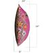 Dann Foley Double Sided Pillow 5 inch Hot Pink and Multi Throw Pillow