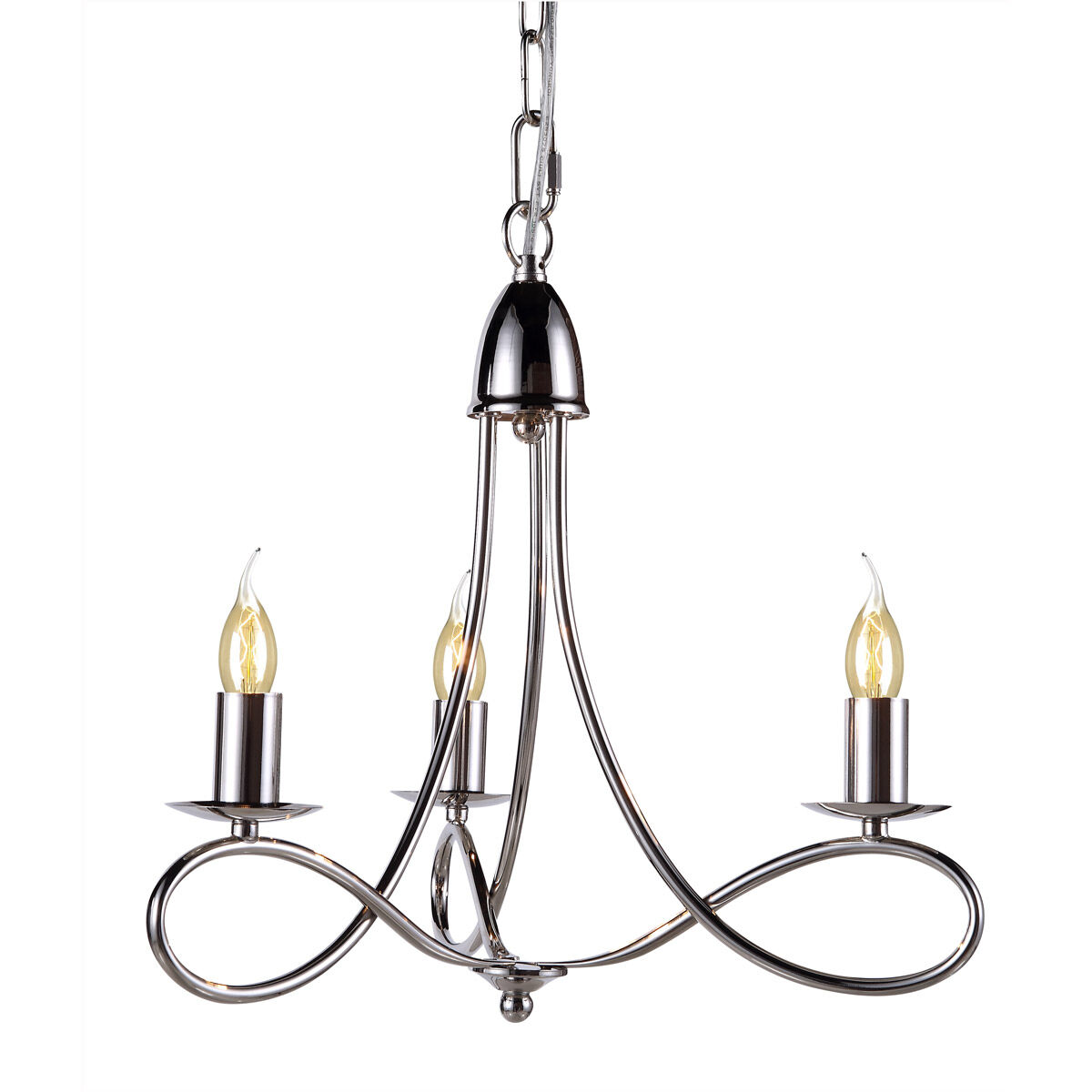 Lyndon 3 Light 18 inch Polished Nickel Pendant Ceiling Light, Urban Classic