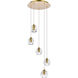 Eren 5 Light 12 inch Gold Pendant Ceiling Light