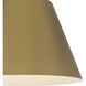 Jaz LED 16 inch Painted Brass Outdoor Pendant