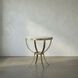 Byron 30 X 30 inch Antique Brass Side Table