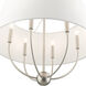 Ridgecrest 6 Light 24 inch Brushed Nickel Pendant Chandelier Ceiling Light