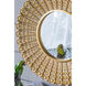 Aubrey 14 X 14 inch Distressed Gold Wall Mirror