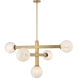 Narra 5 Light 47 inch Legacy Brass Chandelier Ceiling Light