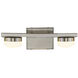 Puck LED 14 inch Brushed Nickel Bath Bar Wall Light
