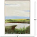 The Marshlands Green and Blue and Metallic and White Canvas, The Studio