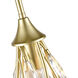 Flora Grace 1 Light 7 inch Champagne Gold Mini Pendant Ceiling Light