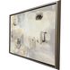 Loves Promise Gray and Beige and White and Yellow Canvas