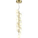 Keir LED 8 inch Gold Chandelier Ceiling Light