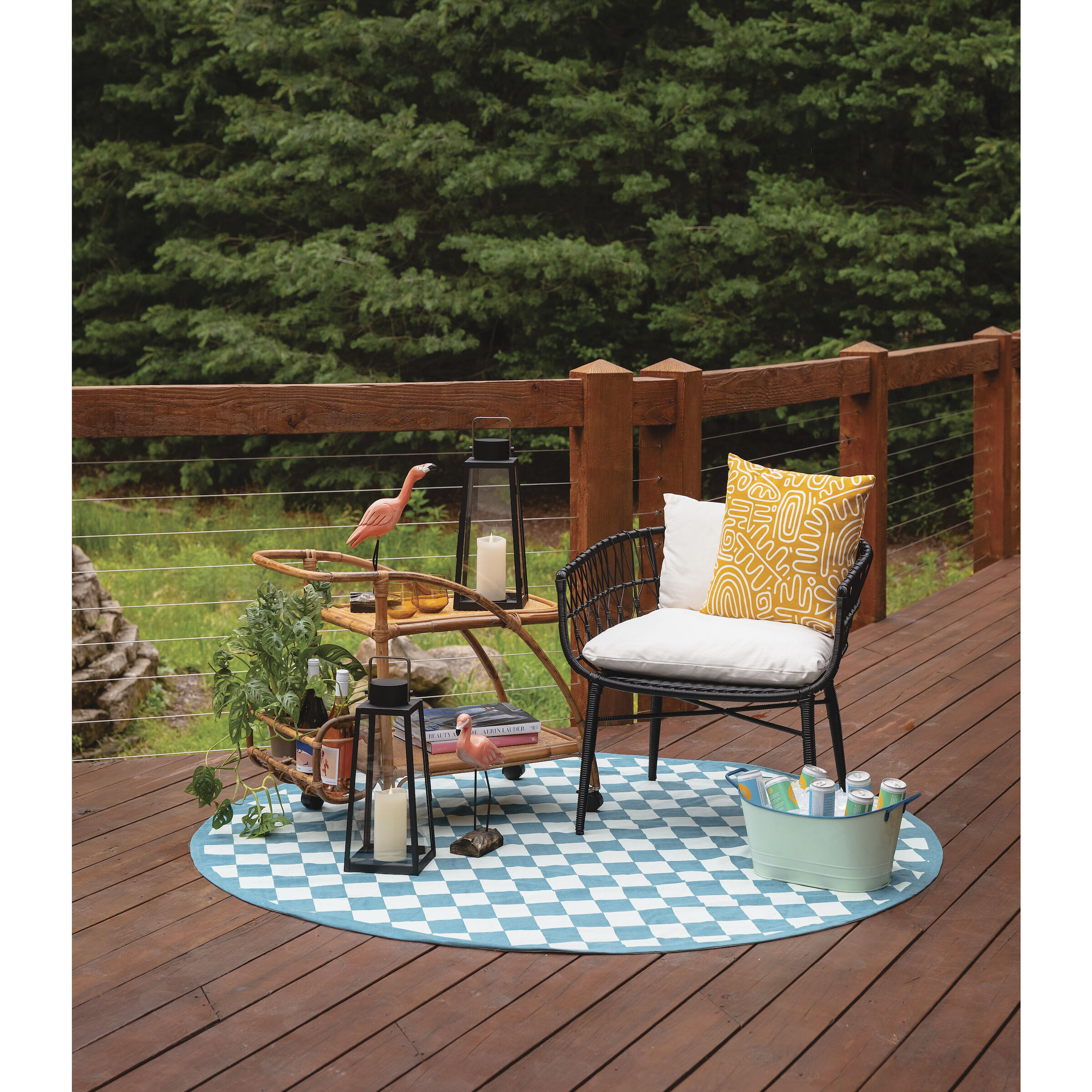 Hugh 7.5 inch Black Outdoor Lantern