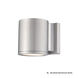 Tube LED 5 inch Brushed Aluminum Outdoor Wall Light