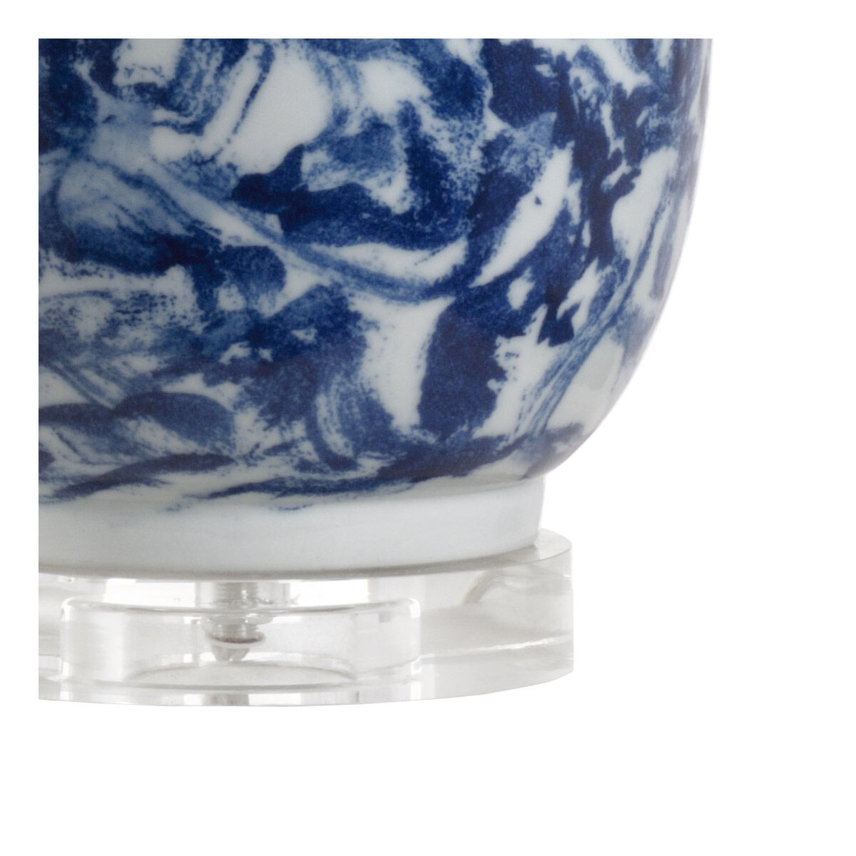 Wildwood 31 inch 100 watt Blue/White Glaze Table Lamp Portable Light