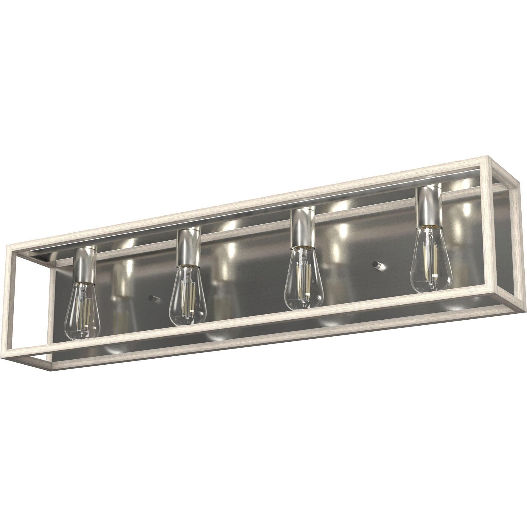 Squire Manor 4 Light 33 inch Brushed Nickel Vanity Light Wall Light
