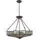 Decostar 4 Light 25 inch Oil Rubbed Bronze Chandelier Ceiling Light