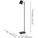 Lacey 60.25 inch 40.00 watt Structured Black Floor Lamp Portable Light