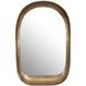 Bradano 35.5 X 23.75 inch Plated Antique Brass Mirror