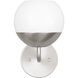 Alvin 1 Light 6.25 inch Brushed Nickel Bath Vanity Wall Light