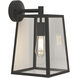 Calvi 1 Light 15.2 inch Textured Black Exterior Wall Light