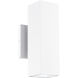 Kubular 2 Light 5 inch Matte White Wall Sconce Wall Light