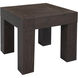 Evander 22 X 22 inch Rustic Brown End Table