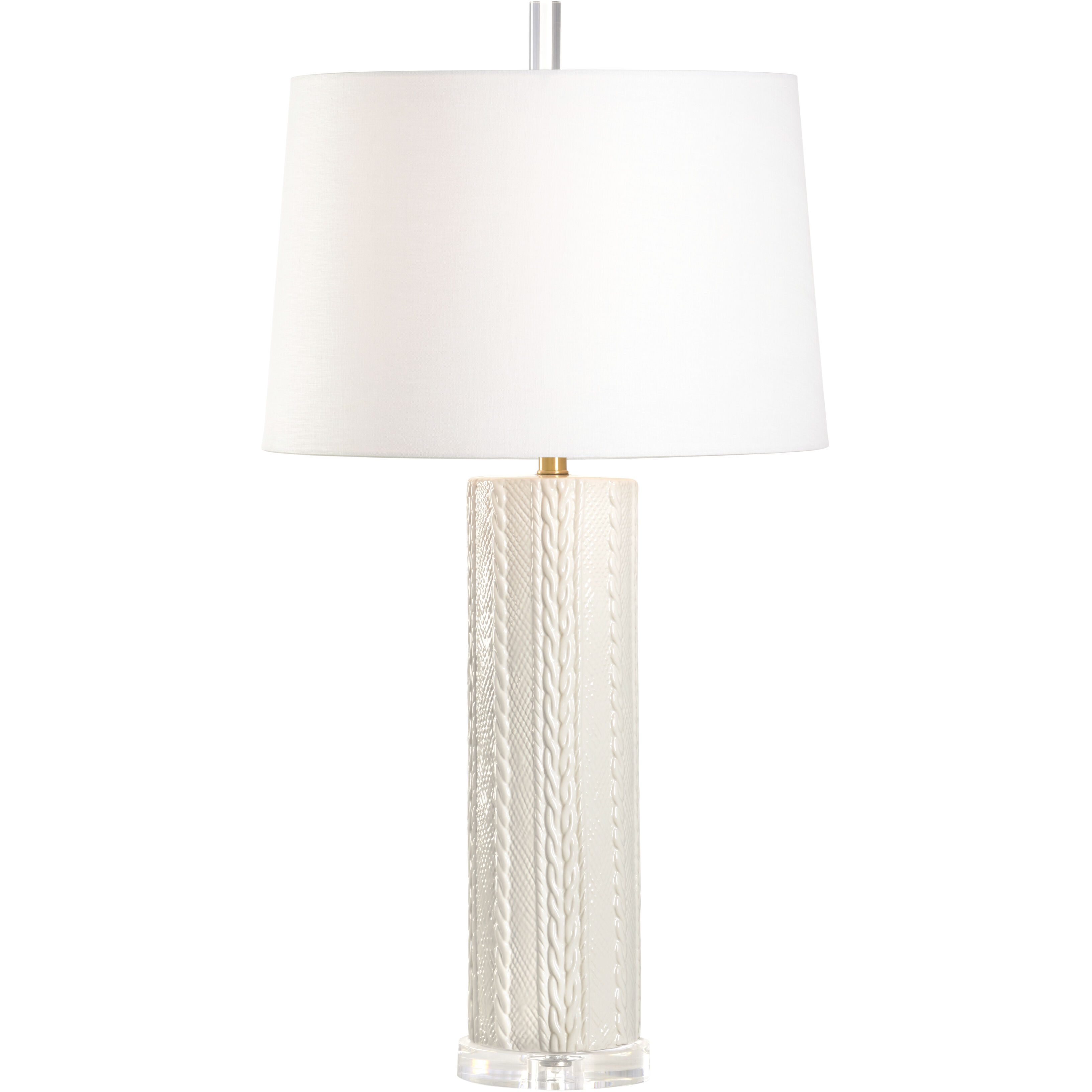 Knit Pick 23 inch 100.00 watt White/Cream Table Lamp Portable Light