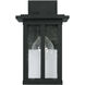 Barrett 1 Light 12.25 inch Black Outdoor Wall Lantern