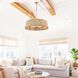 Cabana 8 Light 34 inch Lacquered Gold Pendant Ceiling Light