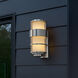 Saturn Outdoor Wall Mount Lantern in Stainless Steel, Medium