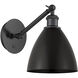 Ballston Dome 1 Light 8 inch Matte Black Sconce Wall Light