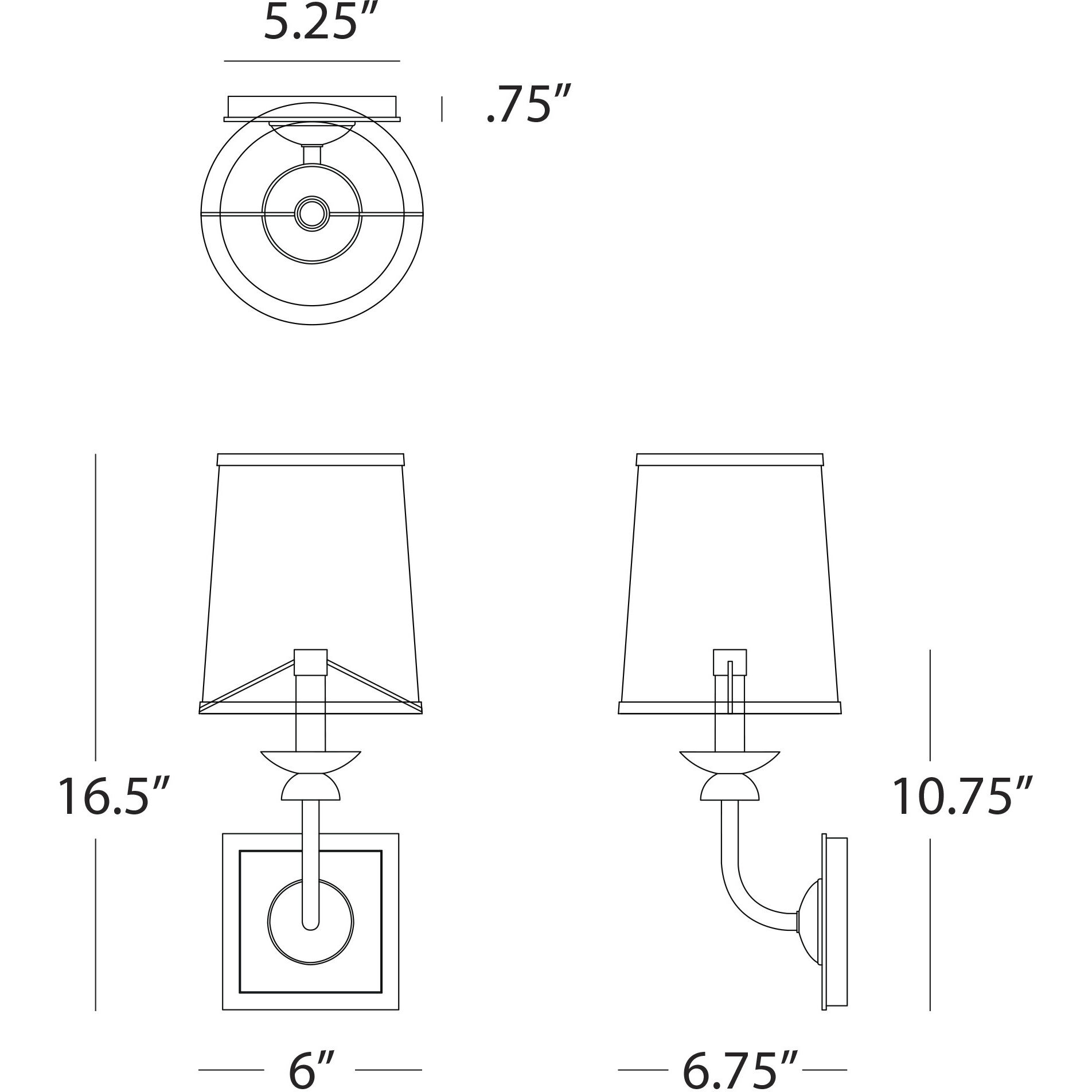 William 1 Light 5.25 inch Deep Patina Bronze Wall Sconce Wall Light