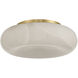 Acme 1 Light 16 inch Aged Brass Flush Ceiling Light