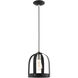 Stoneridge 1 Light 9 inch Textured Black Mini Pendant Ceiling Light