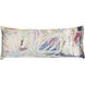 Wyatt Abstract 36 inch Multicolor Pillow in 36" x 14"